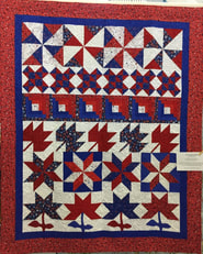 A photo of a donated Quilt of Valor.